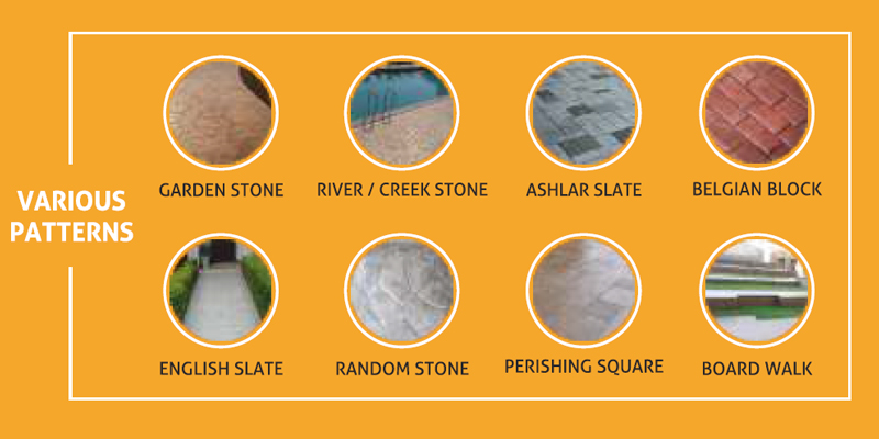 colour stamped concrete